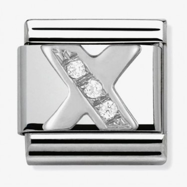 Nomination Milleluci Bracelet, Letter x in Stainless Steel